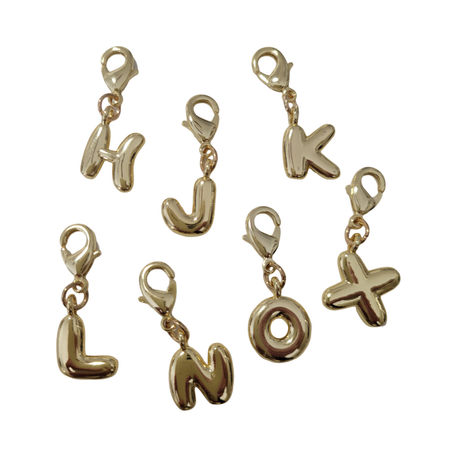 Bubble Letter Charms